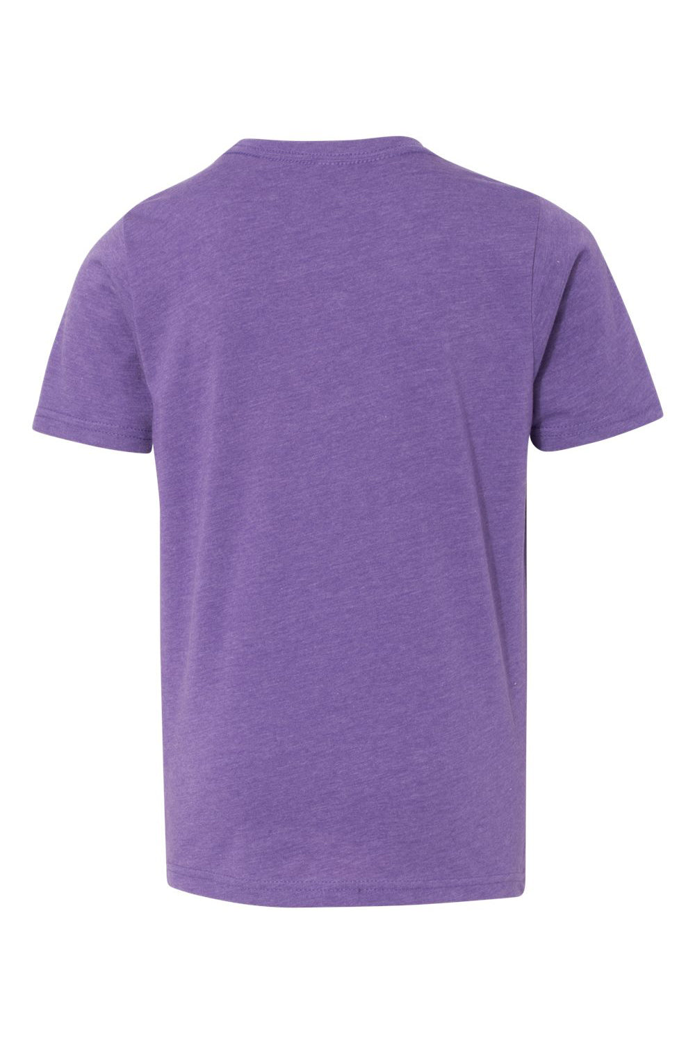 Next Level 3312 Youth CVC Jersey Short Sleeve Crewneck T-Shirt Purple Rush Flat Back