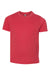 Next Level 3312 Youth CVC Jersey Short Sleeve Crewneck T-Shirt Red Flat Front