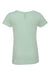 Next Level 3712 Youth Princess CVC Jersey Short Sleeve Crewneck T-Shirt Mint Green Flat Back