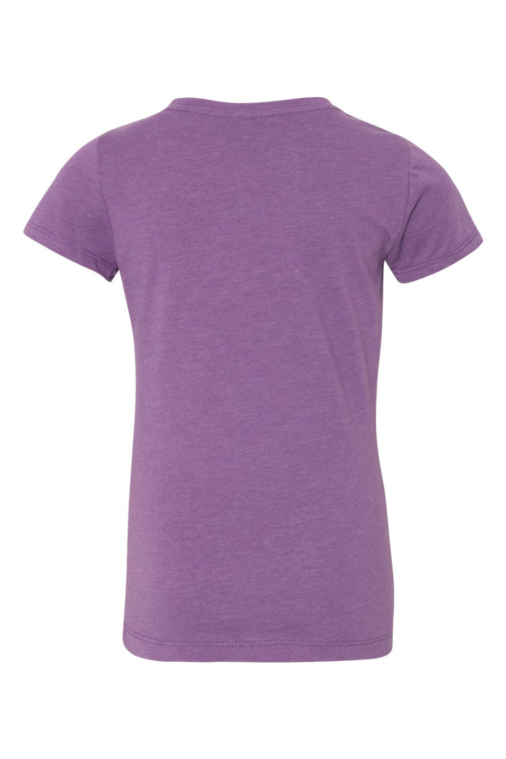 Next Level 3712 Youth Princess CVC Jersey Short Sleeve Crewneck T-Shirt Purple Berry Flat Back