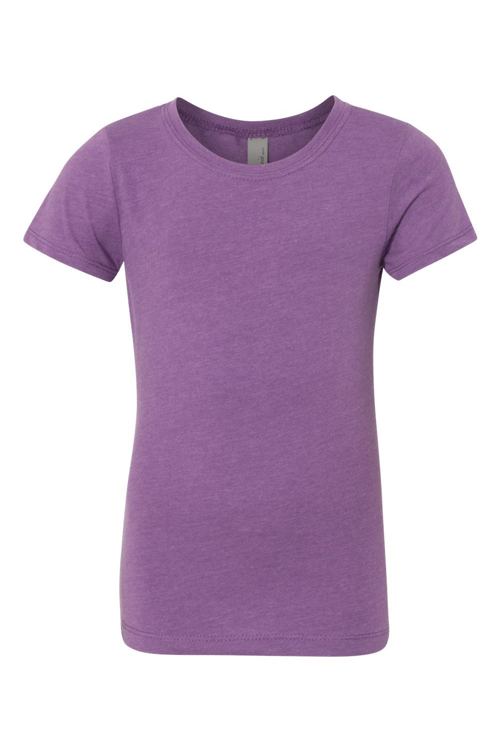 Next Level 3712 Youth Princess CVC Jersey Short Sleeve Crewneck T-Shirt Purple Berry Flat Front