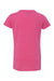 Next Level 3712 Youth Princess CVC Jersey Short Sleeve Crewneck T-Shirt Raspberry Pink Flat Back