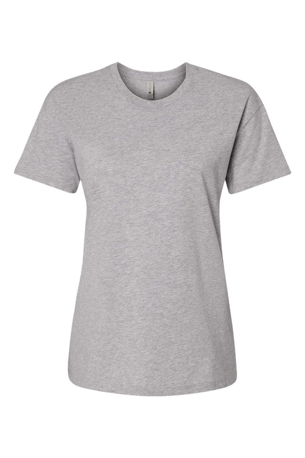 Next Level 3910NL Womens Relaxed Short Sleeve Crewneck T-Shirt Heather Grey Flat Front