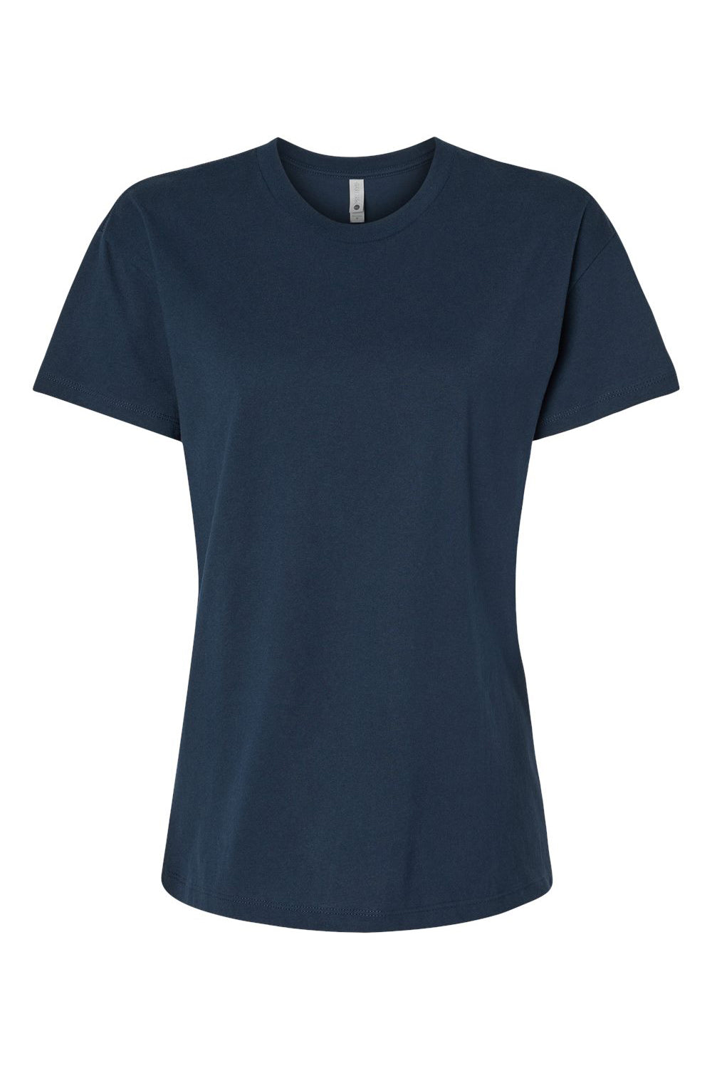 Next Level 3910NL Womens Relaxed Short Sleeve Crewneck T-Shirt Midnight Navy Blue Flat Front