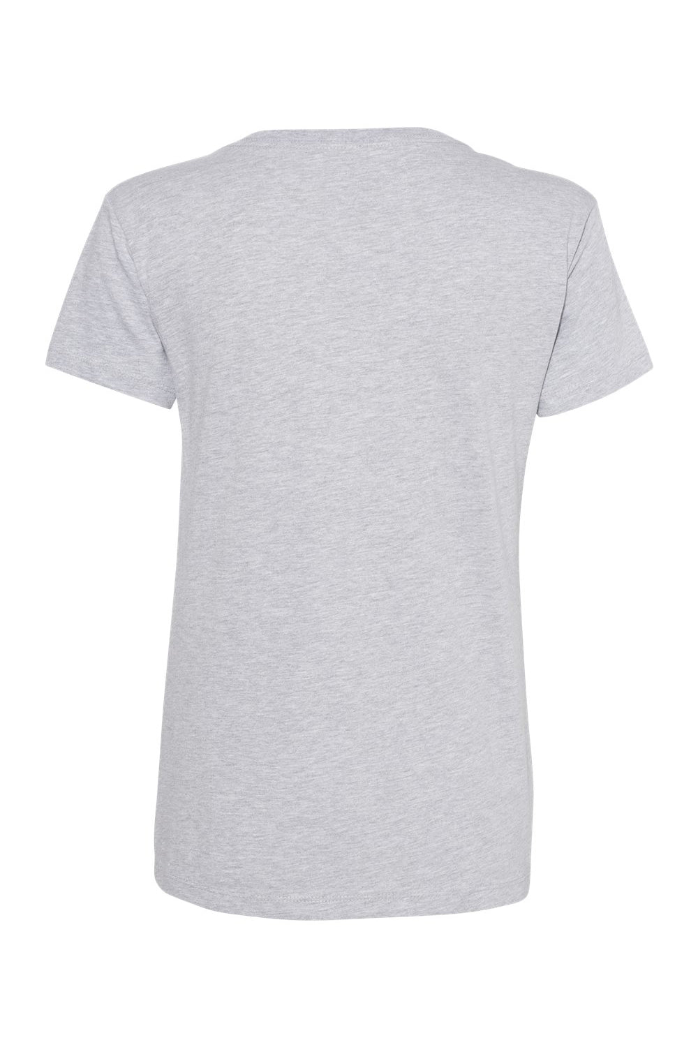 Next Level 3940 Womens Relaxed Short Sleeve V-Neck T-Shirt Heather Grey Flat Back