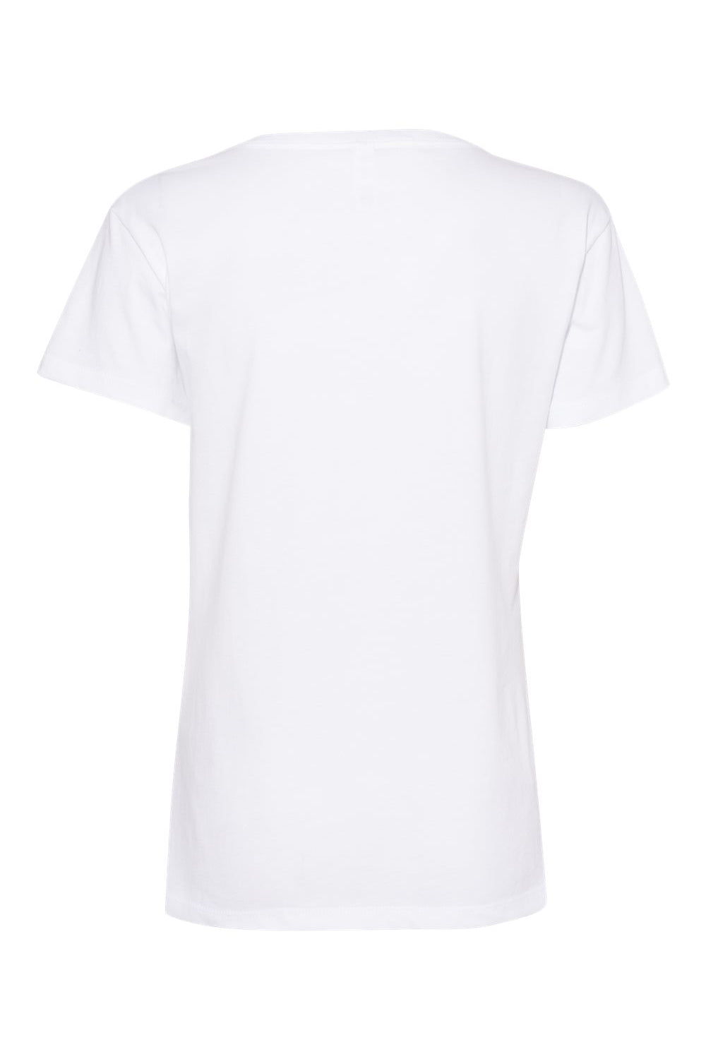 Next Level 3940 Womens Relaxed Short Sleeve V-Neck T-Shirt White Flat Back