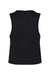 Next Level 5083 Womens Festival Cropped Tank Top Black Flat Back