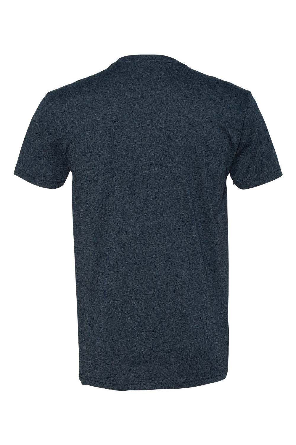 Next Level 6240 Mens CVC Jersey Short Sleeve V-Neck T-Shirt Midnight Navy Blue Flat Back