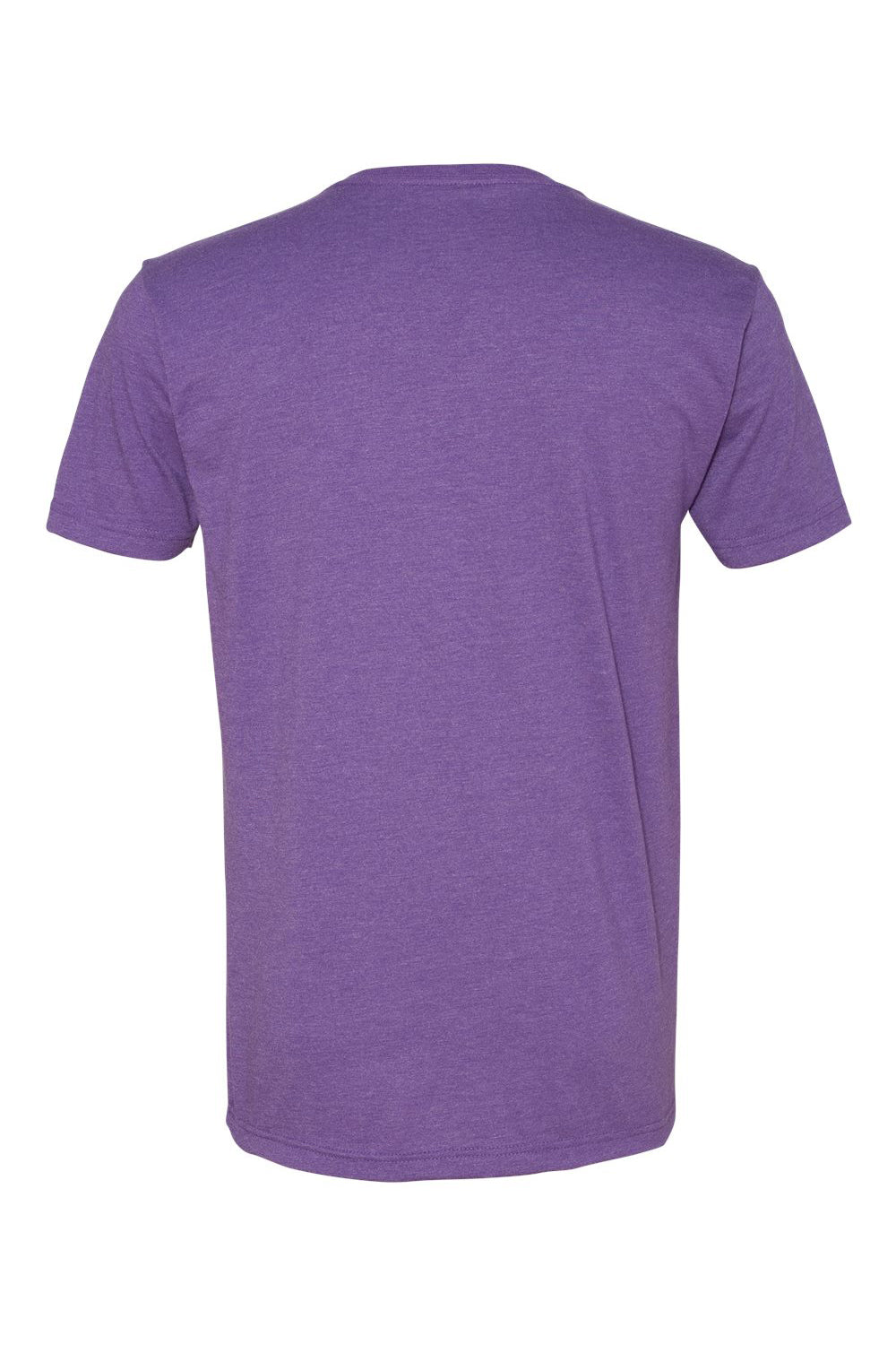 Next Level 6240 Mens CVC Jersey Short Sleeve V-Neck T-Shirt Purple Rush Flat Back