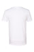 Next Level 6240 Mens CVC Jersey Short Sleeve V-Neck T-Shirt White Flat Back