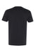 Next Level 6440 Mens Sueded Jersey Short Sleeve V-Neck T-Shirt Black Flat Back