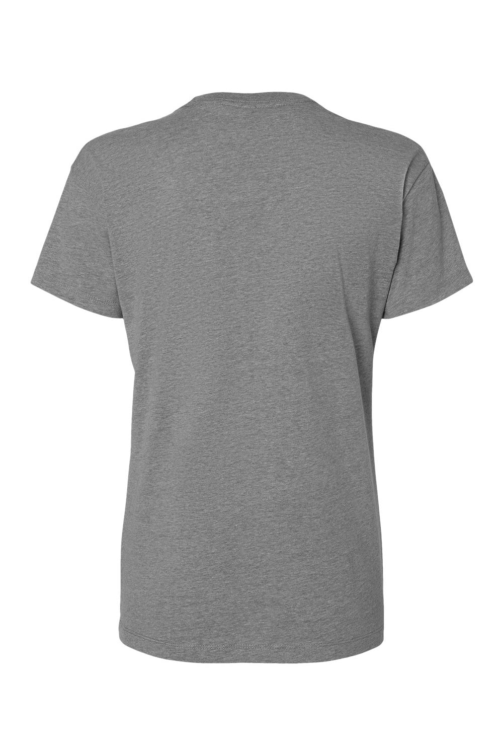 Next Level 6600 Womens Relaxed CVC Short Sleeve Crewneck T-Shirt Heather Dark Grey Flat Back