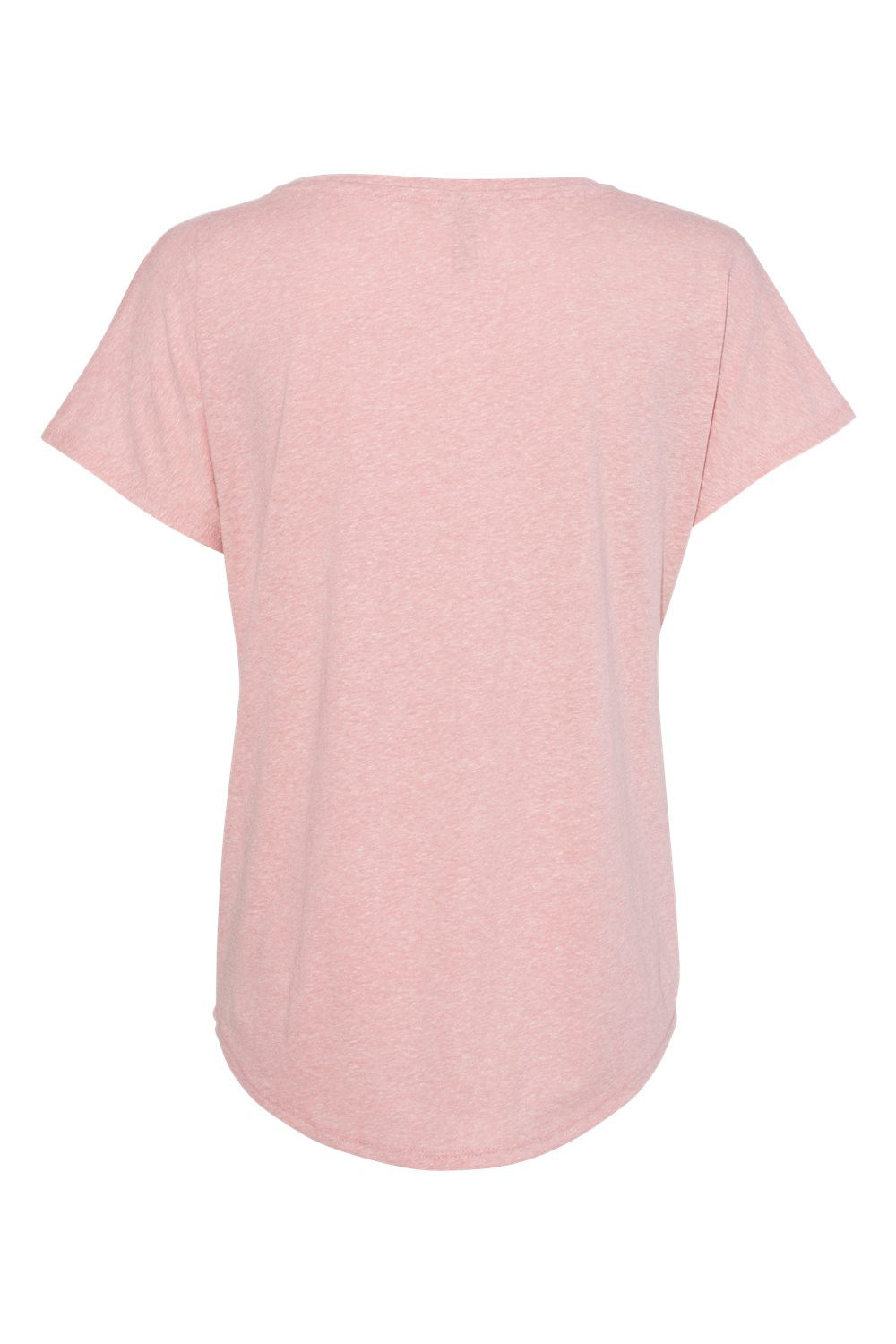 Next Level 6760 Womens Dolman Jersey Short Sleeve Scoop Neck T-Shirt Desert Pink Flat Back