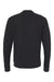 Next Level 9001 Mens Fleece Crewneck Sweatshirt w/ Pouch Pocket Black Flat Back