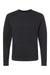 Next Level 9001 Mens Fleece Crewneck Sweatshirt w/ Pouch Pocket Black Flat Front