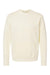 Next Level 9001 Mens Fleece Crewneck Sweatshirt w/ Pouch Pocket Natural Flat Front