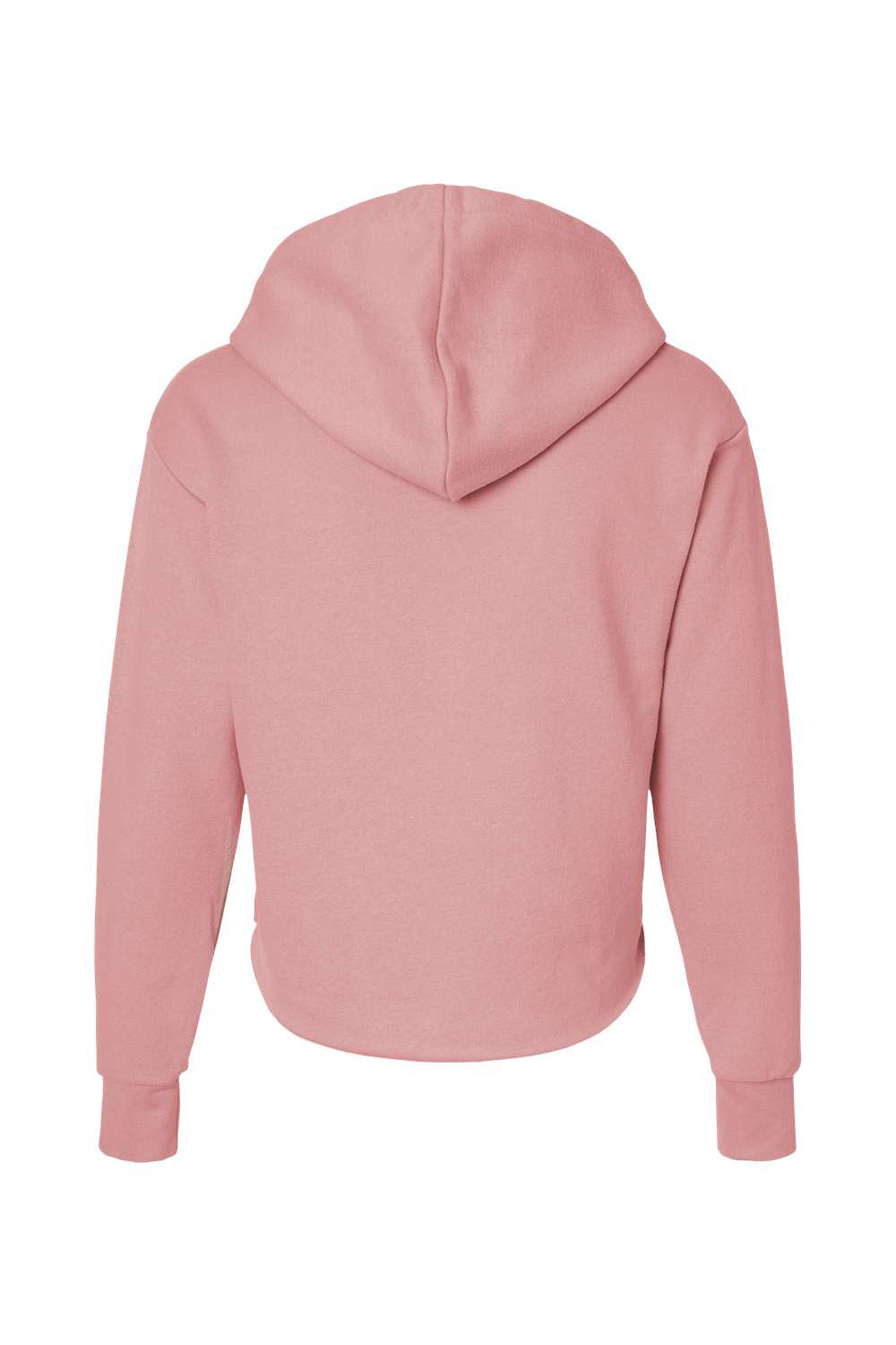 Next Level 9384 Womens Cropped Hooded Sweatshirt Hoodie Desert Pink Flat Back