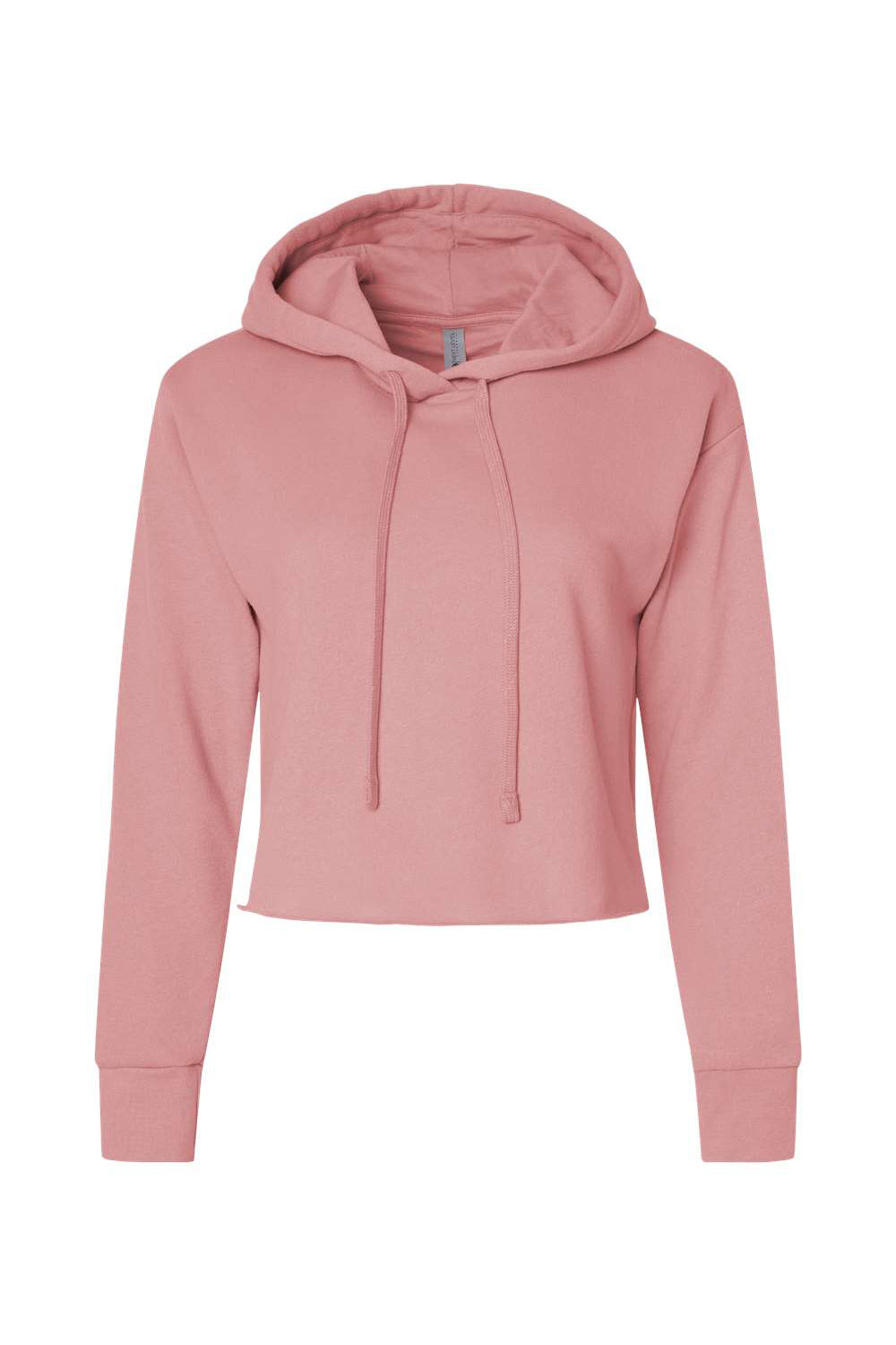 Next Level 9384 Womens Cropped Hooded Sweatshirt Hoodie Desert Pink Flat Front