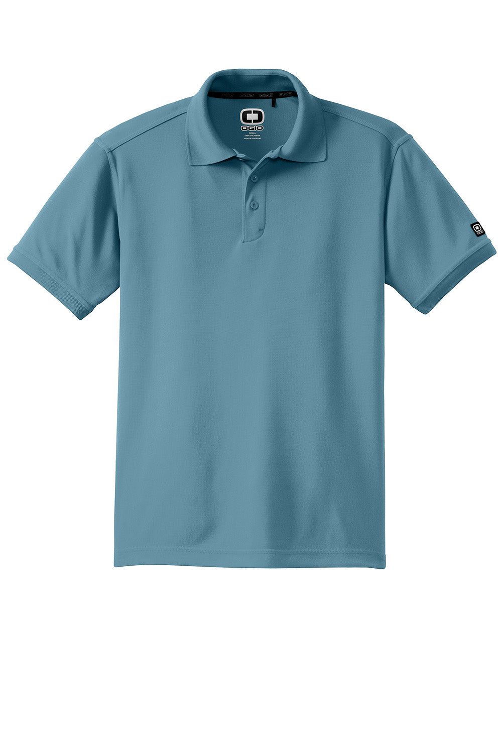 Ogio OG101 Mens Caliber 2.0 Moisture Wicking Short Sleeve Polo Shirt Mist Blue Flat Front