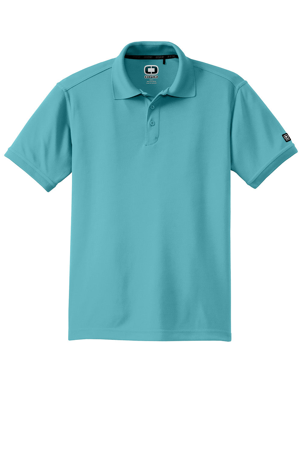 Ogio OG101 Mens Caliber 2.0 Moisture Wicking Short Sleeve Polo Shirt Hydro Blue Flat Front