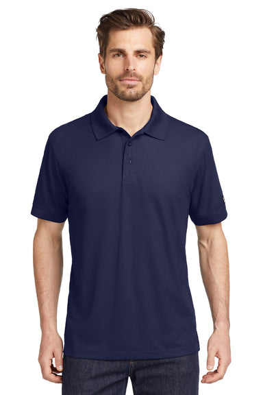 Ogio OG101 Mens Caliber 2.0 Moisture Wicking Short Sleeve Polo Shirt Navy Blue Model Front