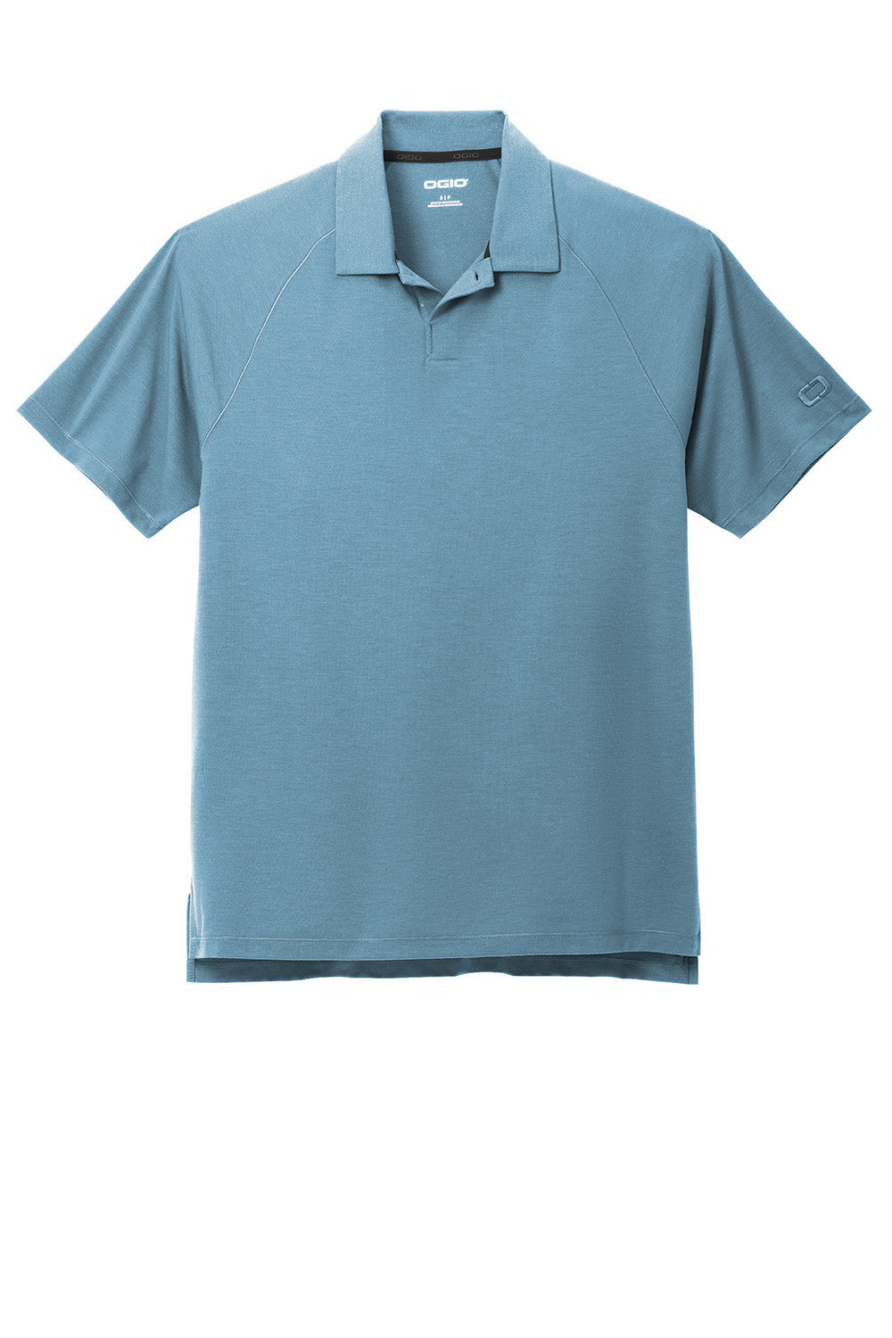 Ogio OG152 Mens Motion Short Sleeve Polo Shirt Mist Blue Flat Front