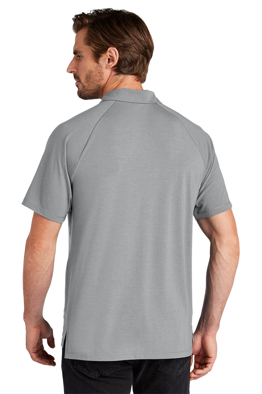 Ogio OG152 Mens Motion Short Sleeve Polo Shirt Greystone Model Back