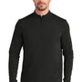 Ogio Mens Motion Moisture Wicking 1/4 Zip Sweatshirt w/ Pocket - Blacktop - COMING SOON