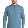 Ogio Mens Motion Moisture Wicking 1/4 Zip Sweatshirt w/ Pocket - Mist Blue - COMING SOON