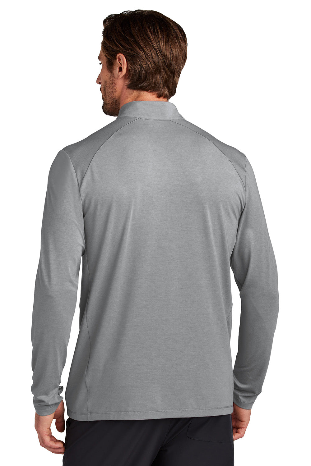 Ogio OG153 Mens Motion 1/4 Zip Sweatshirt Greystone Model Back