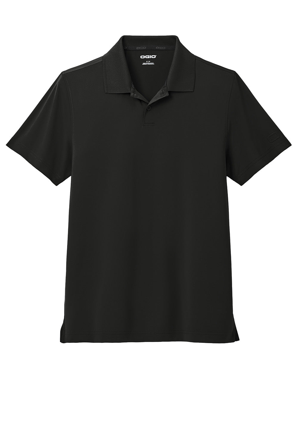 Ogio OG170 Mens Regain Short Sleeve Polo Shirt Blacktop Flat Front