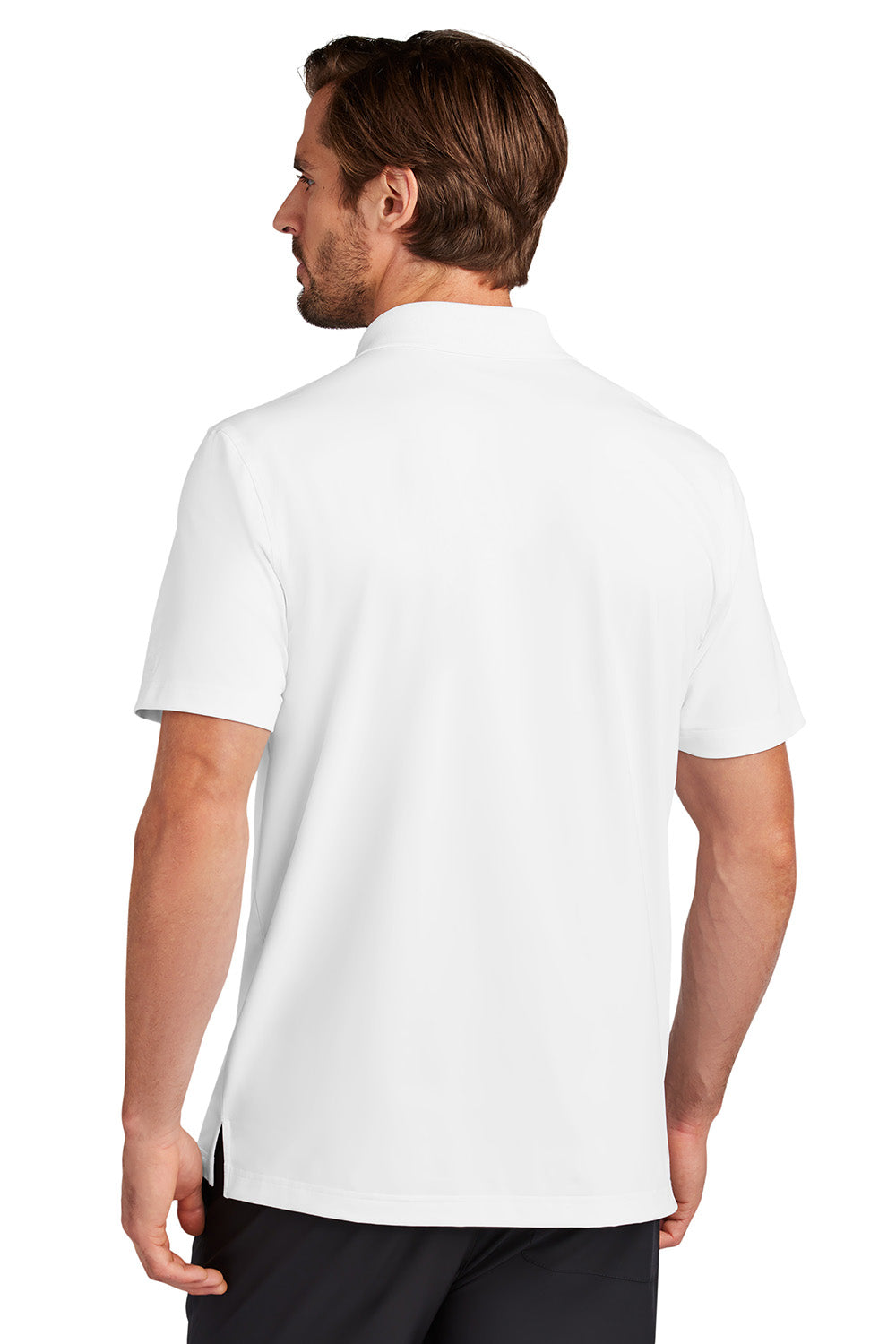 Ogio OG170 Mens Regain Short Sleeve Polo Shirt White Model Back