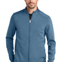 Ogio Mens Transcend Fleece Full Zip Jacket - Mist Blue - New