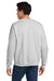 Hanes P160/P1607 Mens EcoSmart Print Pro XP Pill Resistant Fleece Crewneck Sweatshirt Ash Grey Model Back