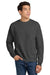 Hanes P160/P1607 Mens EcoSmart Print Pro XP Pill Resistant Fleece Crewneck Sweatshirt Heather Charcoal Grey Model Front