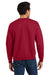 Hanes P160/P1607 Mens EcoSmart Print Pro XP Pill Resistant Fleece Crewneck Sweatshirt Deep Red Model Back