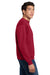 Hanes P160/P1607 Mens EcoSmart Print Pro XP Pill Resistant Fleece Crewneck Sweatshirt Deep Red Model Side