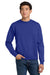 Hanes P160/P1607 Mens EcoSmart Print Pro XP Pill Resistant Fleece Crewneck Sweatshirt Deep Royal Blue Model Front