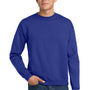 Hanes Mens EcoSmart Print Pro XP Pill Resistant Fleece Crewneck Sweatshirt - Deep Royal Blue