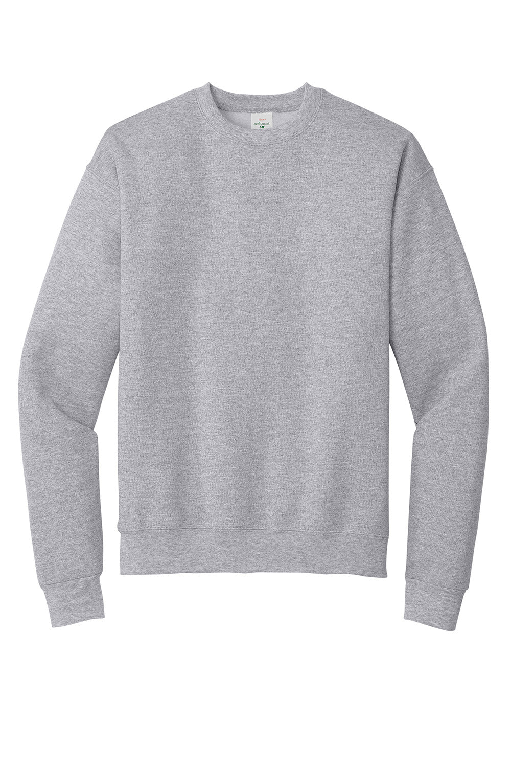 Hanes P160/P1607 Mens EcoSmart Print Pro XP Pill Resistant Fleece Crewneck Sweatshirt Light Steel Grey Flat Front