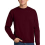 Hanes Mens EcoSmart Print Pro XP Pill Resistant Fleece Crewneck Sweatshirt - Maroon