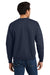 Hanes P160/P1607 Mens EcoSmart Print Pro XP Pill Resistant Fleece Crewneck Sweatshirt Navy Blue Model Back