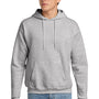 Hanes Mens EcoSmart Print Pro XP Pill Resistant Hooded Sweatshirt Hoodie w/ Pouch Pocket - Ash Grey