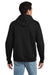 Hanes P170 Mens EcoSmart Print Pro XP Pill Resistant Hooded Sweatshirt Hoodie w/ Pouch Pocket Black Model Back