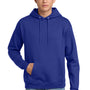 Hanes Mens EcoSmart Print Pro XP Pill Resistant Hooded Sweatshirt Hoodie w/ Pouch Pocket - Deep Royal Blue