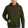 Hanes Mens EcoSmart Print Pro XP Pill Resistant Hooded Sweatshirt Hoodie w/ Pouch Pocket - Fatigue Green