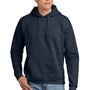 Hanes Mens EcoSmart Print Pro XP Pill Resistant Hooded Sweatshirt Hoodie w/ Pouch Pocket - Heather Navy Blue