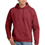 Hanes Mens EcoSmart Print Pro XP Pill Resistant Hooded Sweatshirt Hoodie w/ Pouch Pocket - Heather Red