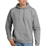 Hanes Mens EcoSmart Print Pro XP Pill Resistant Hooded Sweatshirt Hoodie w/ Pouch Pocket - Light Steel Grey