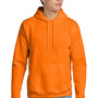 Hanes Mens EcoSmart Print Pro XP Pill Resistant Hooded Sweatshirt Hoodie w/ Pouch Pocket - Safety Orange